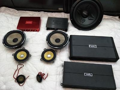 悅達起亞汽車音響改裝~深圳汽車音響勁浪三分頻改裝